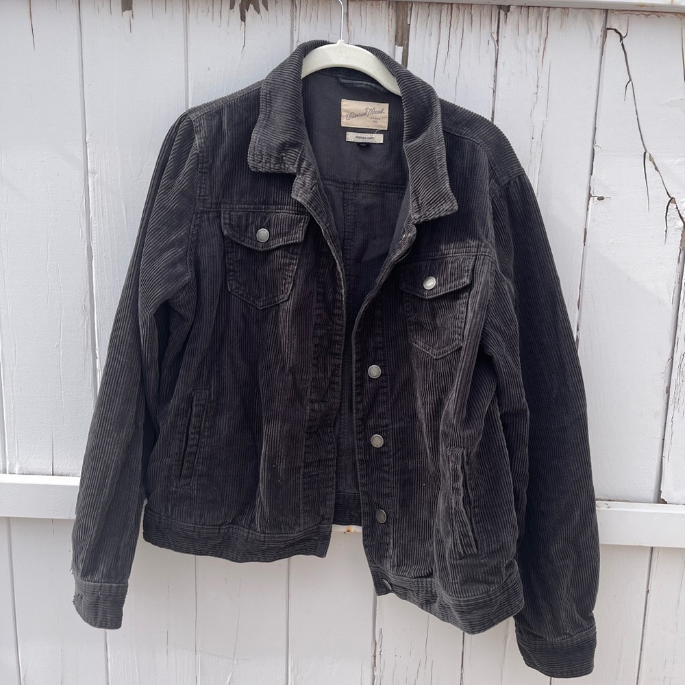 Corduroy Jacket, tight fit, black, vintage